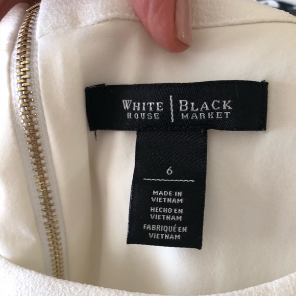 White House Black Market white sheath dress - Picture 3 of 4